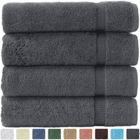 Turkish Luxury Hotel & Spa 27"x54" Bath Towel Set of 4 - 100% Genuine Cotton From Turkey