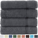 Turkish Luxury Hotel & Spa 27"x54" Bath Towel Set of 4 - 100% Genuine Cotton From Turkey