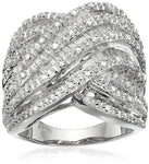 Sterling Silver Diamond Ring